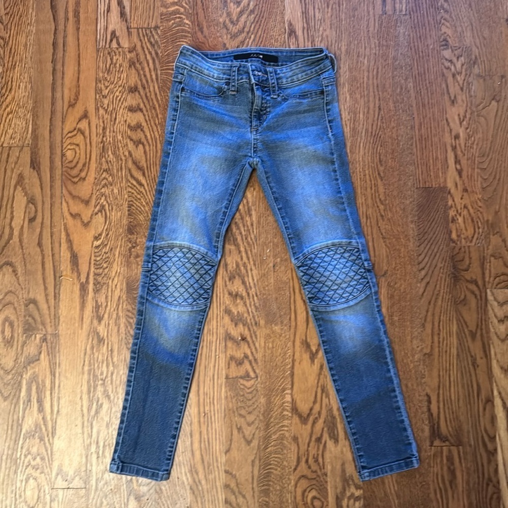 Joe’s jeans girls denim jeans with quilted knees size 8